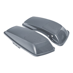 HR3 Gunship Gray 6 X 9" Saddlebags Lid Speaker Cutouts W/ GrillFor Harley Touring Models 2014-2023