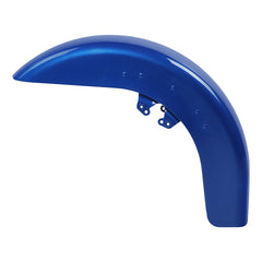 HR3 Electric Blue Motorcycle 18" Wide Tire Front Mudguard Fender For Harley Touring Models 2014-2023
