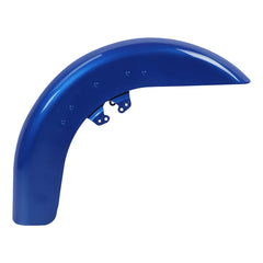 HR3 Electric Blue Motorcycle 18" Wide Tire Front Mudguard Fender For Harley Touring Models 2014-2023