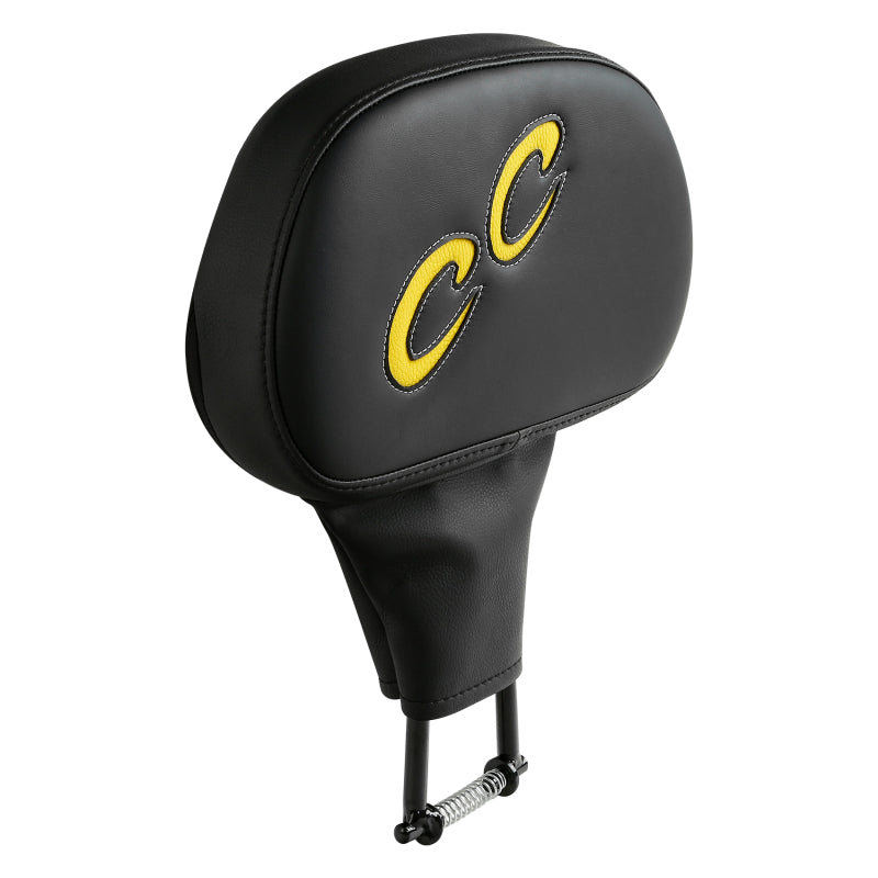 C.C. RIDER Touring Seat Driver Passenger Seat With Backrest For Harley CVO Road Glide Electra Glide Street Glide Road King, Black Yellow, 2014-Later