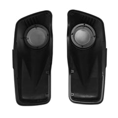 HR3 Gunship Gray 6.5" Saddlebag Speaker Lids For Harley Touring Street Glide Road King 2014-2023