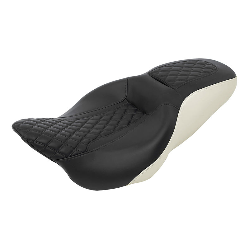 C.C. RIDER Touring Seat 2 up Seat Driver Passenger Seat Drifter For Harley Touring Street Glide Road Glide Electra Glide, 2008-2023
