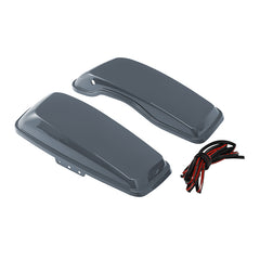 HR3 Gunship Gray Hard Saddlebag Lids Fit For Street Glide 2022 FLHX