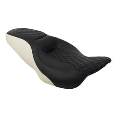 C.C. RIDER Touring Seat 2 up Seat Driver Passenger Seat Drifter For Harley Touring Street Glide Road Glide Electra Glide, 2008-2023