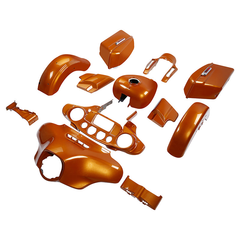 HR3 Amber Whiskey 2014SG Complete Body Fairing Kit For Harley Street Glide FLHX 14-23