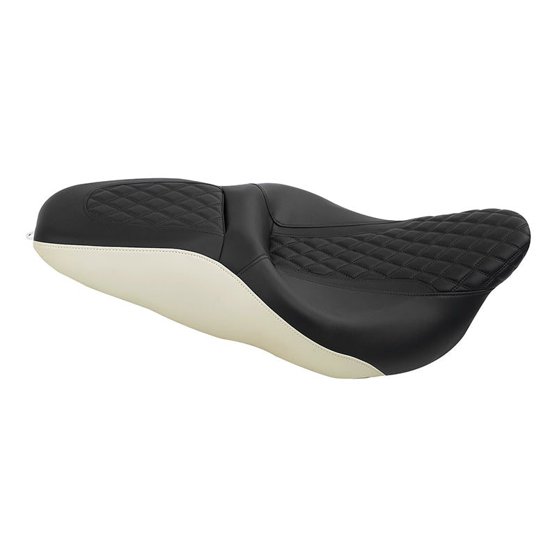C.C. RIDER Touring Seat 2 up Seat Driver Passenger Seat Drifter For Harley Touring Street Glide Road Glide Electra Glide, 2008-2023