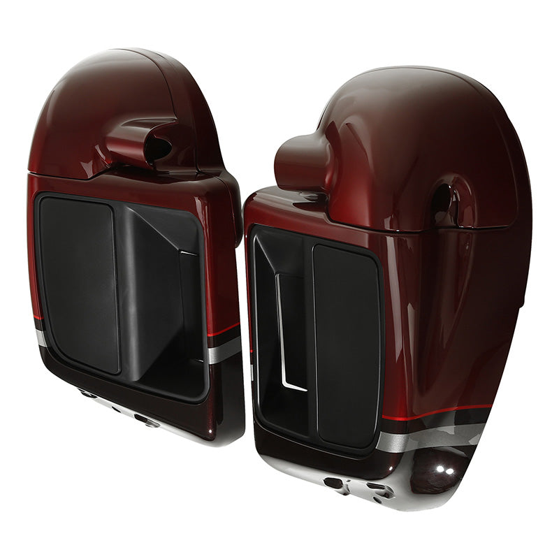 HR3 Black Forest & Wineberry Vented Lower Fairing Kit With 6.5" Speaker Pods For Harley Touring models 2014-2024