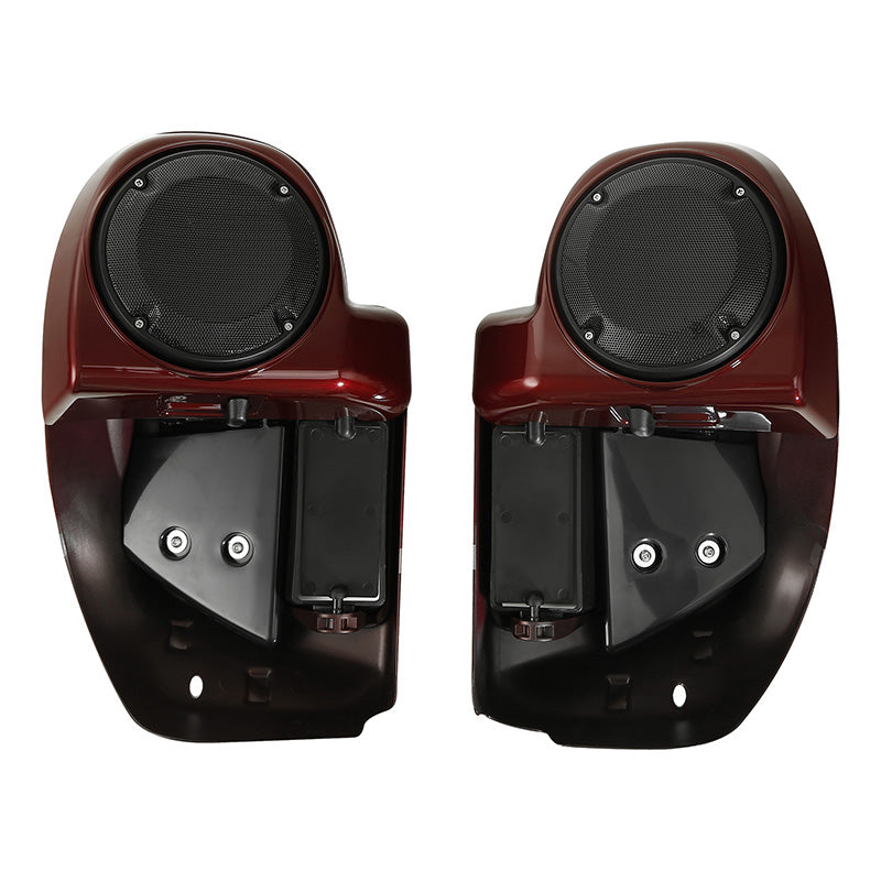 HR3 Black Forest & Wineberry Vented Lower Fairing Kit With 6.5" Speaker Pods For Harley Touring models 2014-2024