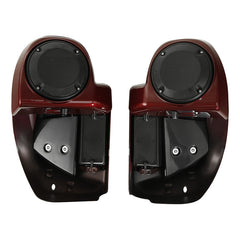 HR3 Black Forest & Wineberry Vented Lower Fairing Kit With 6.5" Speaker Pods For Harley Touring models 2014-2024