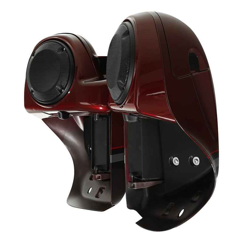 HR3 Black Forest & Wineberry Vented Lower Fairing Kit With 6.5" Speaker Pods For Harley Touring models 2014-2024
