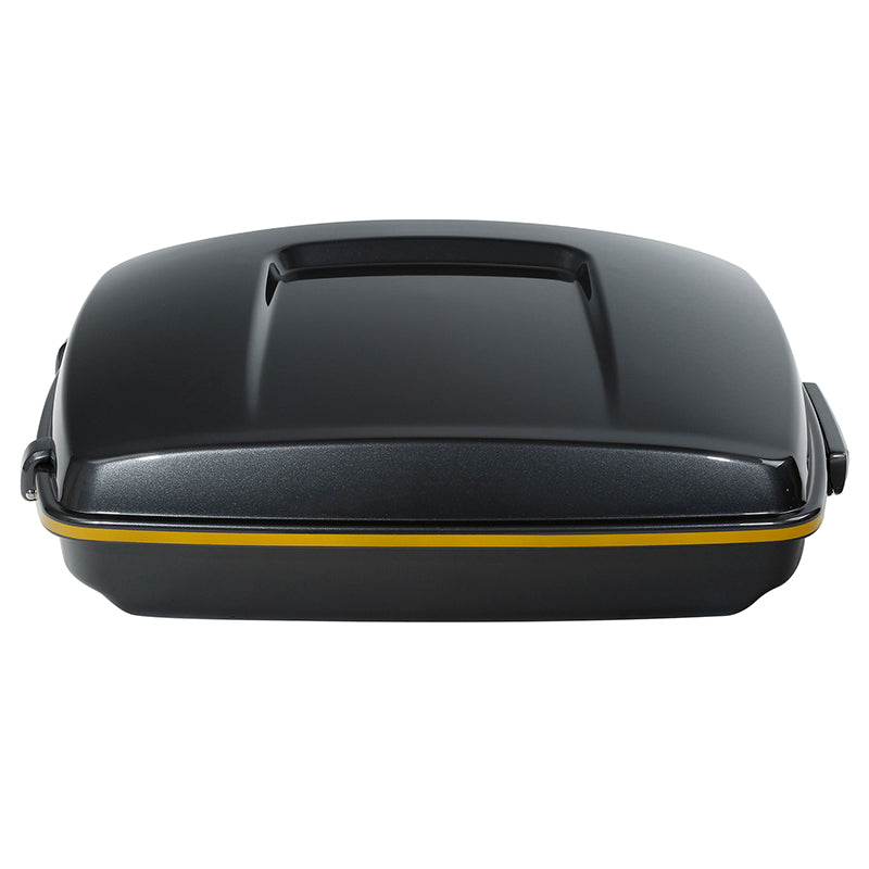 HR3 Gold/Black Geometric 5.5" Razor Style Touring Trunk For 2014-2024 Touring