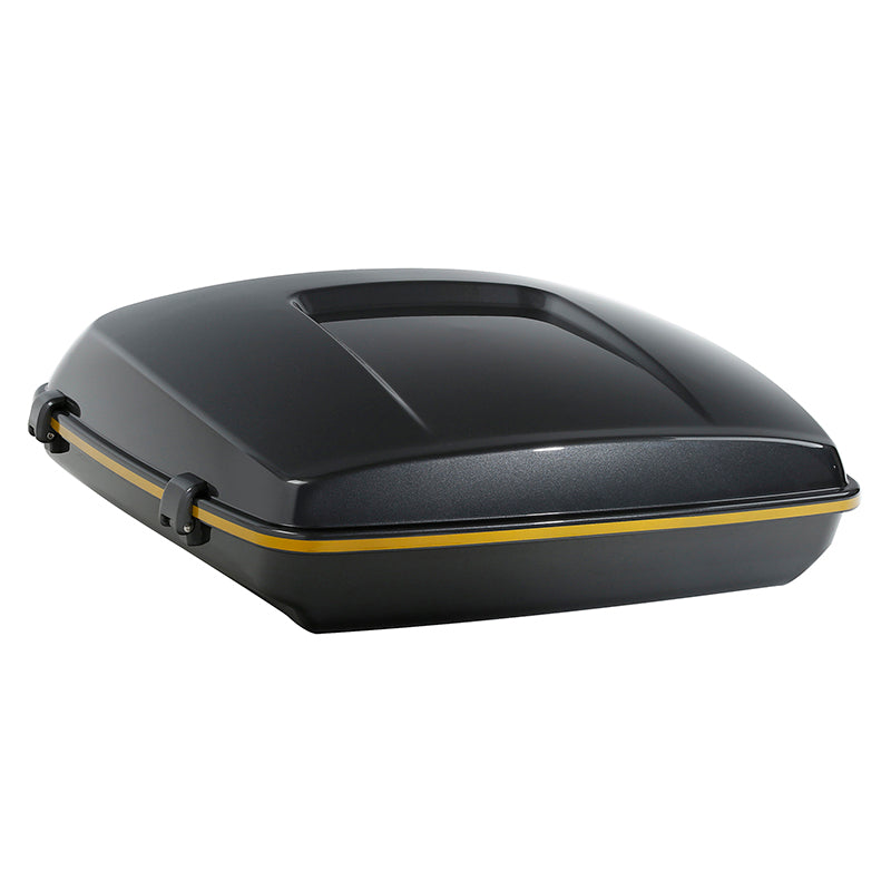 HR3 Gold / Black Geometric 5.5" Razor Style Touring Trunk For 14-24 Touring
