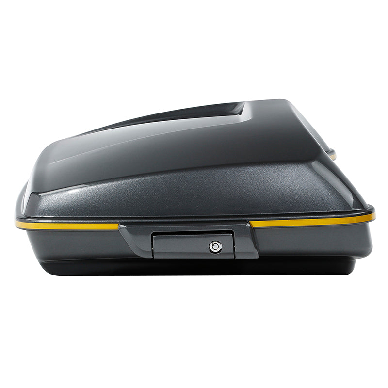 HR3 Gold / Black Geometric 5.5" Razor Style Touring Trunk For 14-24 Touring