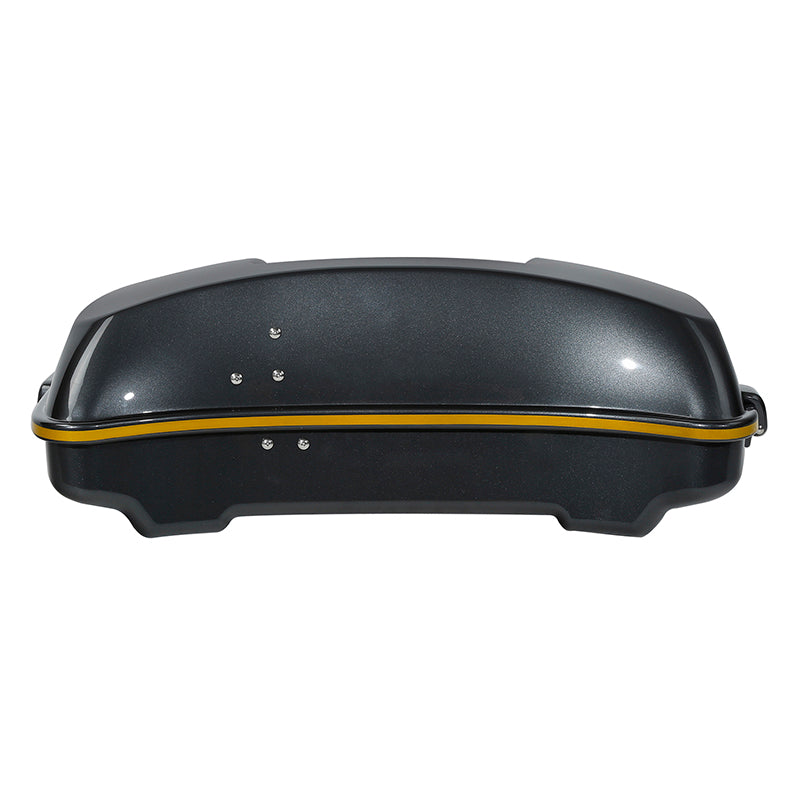 HR3 Gold / Black Geometric 5.5" Razor Style Touring Trunk For 14-24 Touring