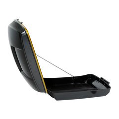 HR3 Gold / Black Geometric 5.5" Razor Style Touring Trunk For 14-24 Touring