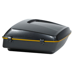 HR3 Gold / Black Geometric Shape Fade 10.7" Chopped Style Touring Trunk Luggage For 14-24 Harley Touring