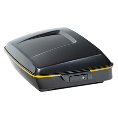 HR3 Gold / Black Geometric Shape Fade 10.7" Chopped Style Touring Trunk Luggage For 14-24 Harley Touring