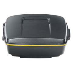 HR3 Gold / Black Geometric Shape Fade 13.7" King Size Touring Trunk Luggage For 14-24 Harley Touring