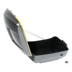 HR3 Gold / Black Geometric Shape Fade 13.7" King Size Touring Trunk Luggage For 14-24 Harley Touring
