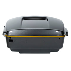 HR3 Gold / Black Geometric Shape Fade King Size Touring Trunk Luggage with Speaker Cut Outs For 14-24 Harley Touring