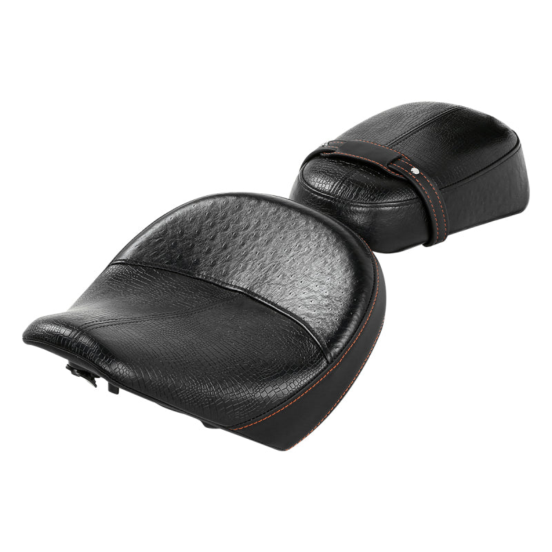 C.C. RIDER Indian Scout 2 Piece 2 Up Seat Driver Passenger Seat With Backrest Reduced Reach Seat For Indian Scout Sixty 100th Aniversary Scout ABS, 2015-2024