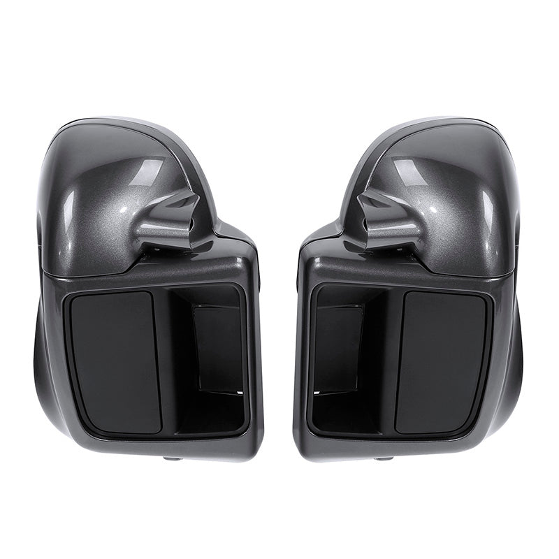 HR3 Gold / Black Geometric Shape Fade Vented Lower Fairing Kit With 6.5" Speaker Pods For Harley Touring models 2014-2024