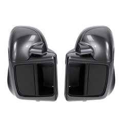 HR3 Gold / Black Geometric Shape Fade Vented Lower Fairing Kit With 6.5" Speaker Pods For Harley Touring models 2014-2024