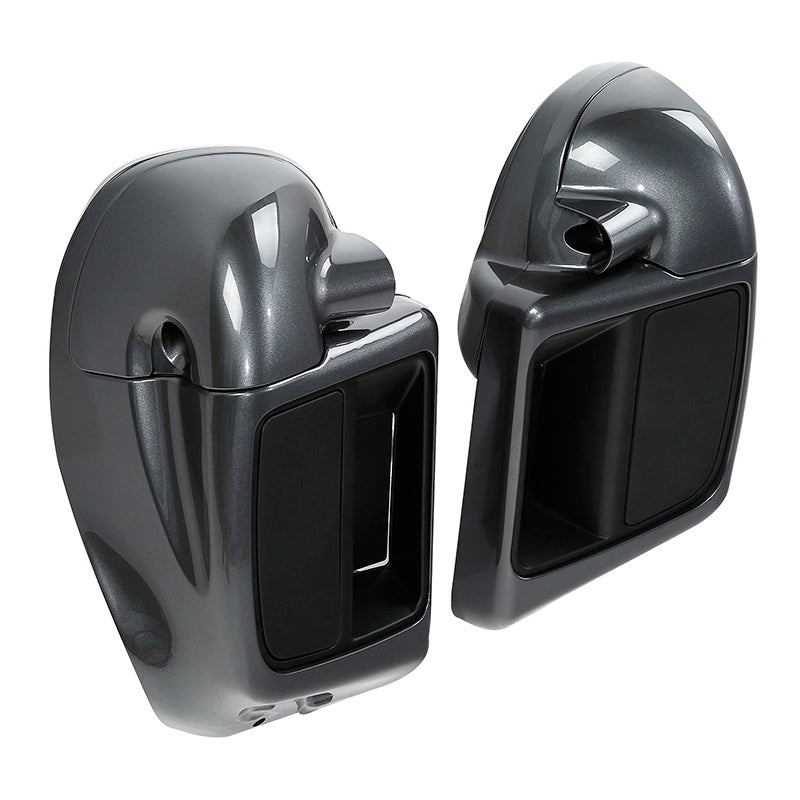 HR3 Gold / Black Geometric Shape Fade Vented Lower Fairing Kit With 6.5" Speaker Pods For Harley Touring models 2014-2024