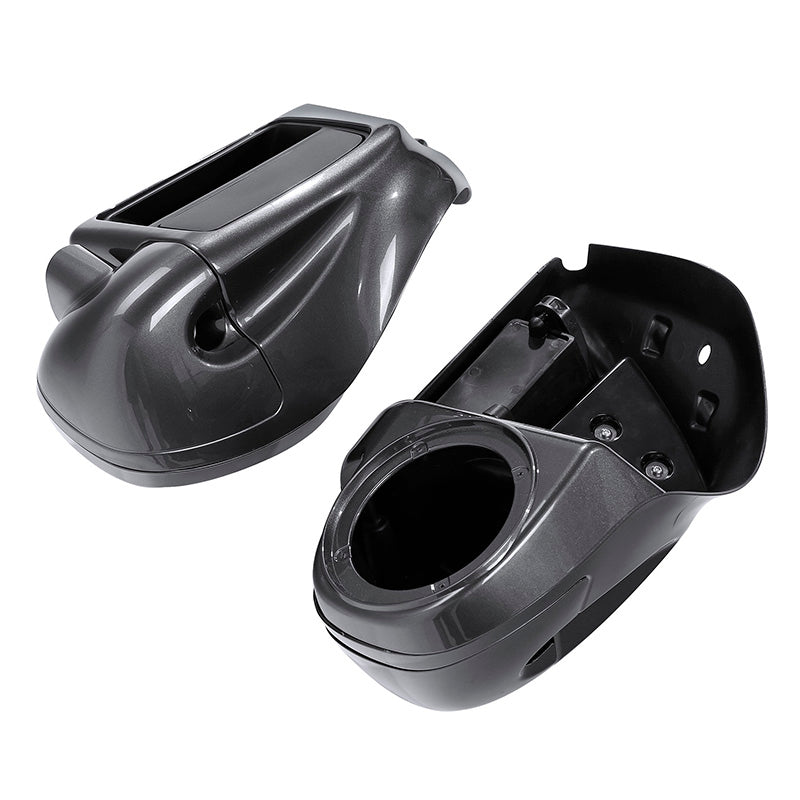 HR3 Gold / Black Geometric Shape Fade Vented Lower Fairing Kit With 6.5" Speaker Pods For Harley Touring models 2014-2024