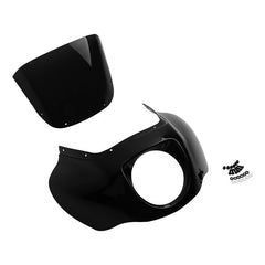 HR3 Vivid Black Headlight Fairing & Windshield Fit For Harley Softail FXBB FXLR 2018-later