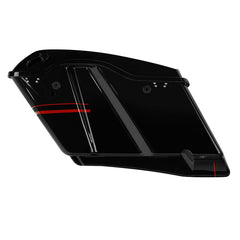 HR3 Black Earth & Vivid Black CVO Stretched Saddlebags with Speaker Lids For 14-23 Harley Touring