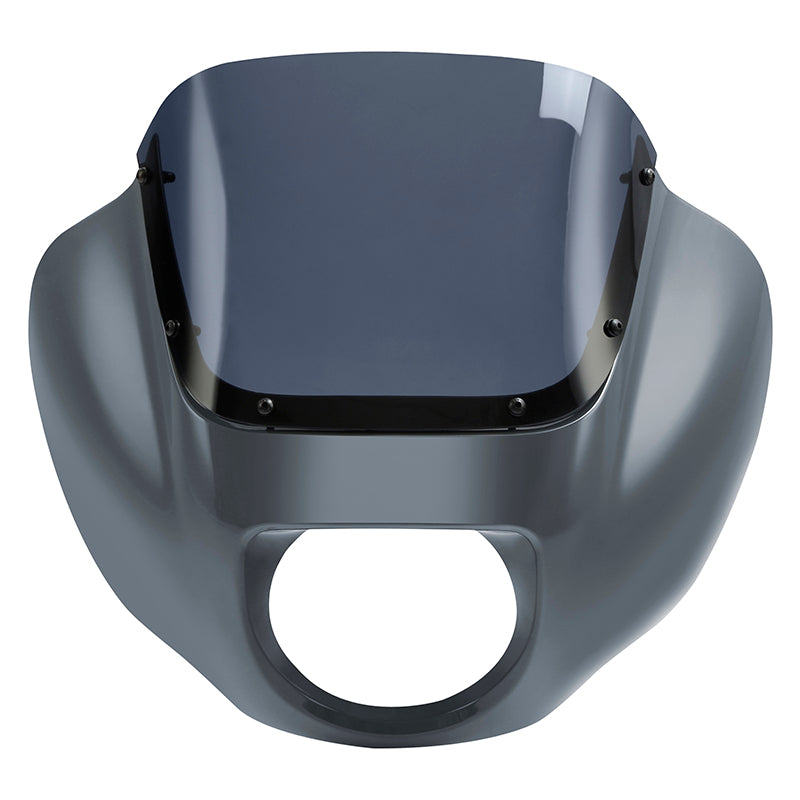 HR3 Gunship Gray Headlight Fairing & Windshield Fit For Harley Softail FXBB FXLR 2018-2022