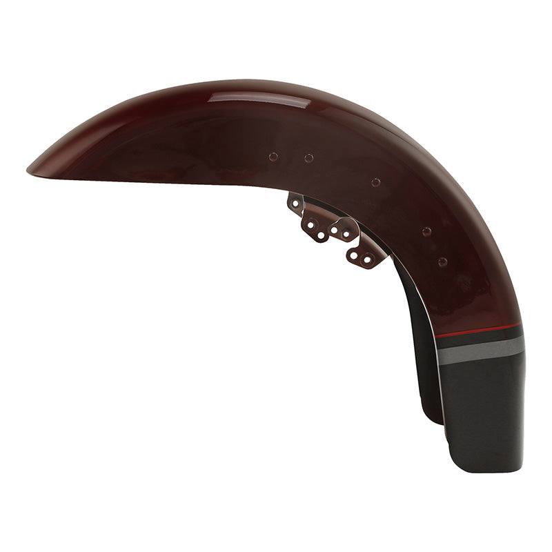 HR3 Black Forest & Wineberry Motorcycle 18" Wide Tire Front Mudguard Fender For Harley Touring Models 2014-2023