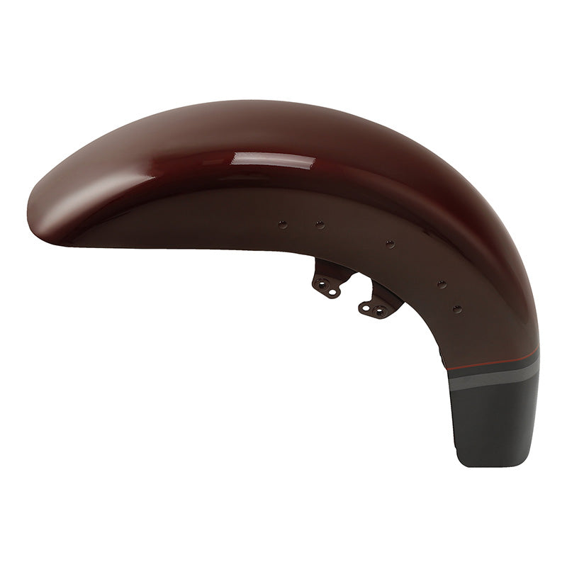 HR3 Black Forest & Wineberry Motorcycle 18" Wide Tire Front Mudguard Fender For Harley Touring Models 2014-2023