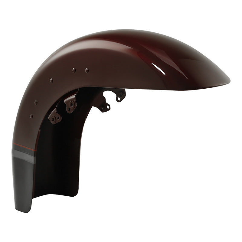 HR3 Black Forest & Wineberry Motorcycle 18" Wide Tire Front Mudguard Fender For Harley Touring Models 2014-2023