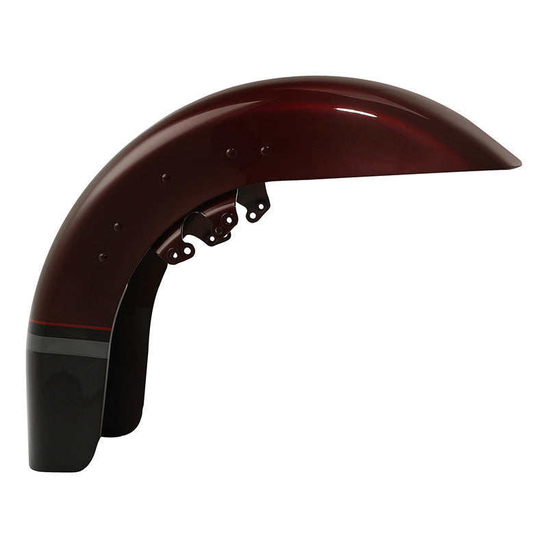 HR3 Black Forest & Wineberry Motorcycle 18" Wide Tire Front Mudguard Fender For Harley Touring Models 2014-2023