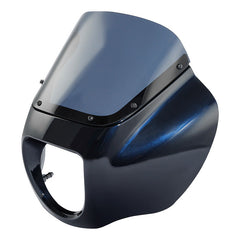 HR3 Midnight Blue Headlight Fairing & Windshield Fit For Harley Softail FXBB FXLR 2018-2022