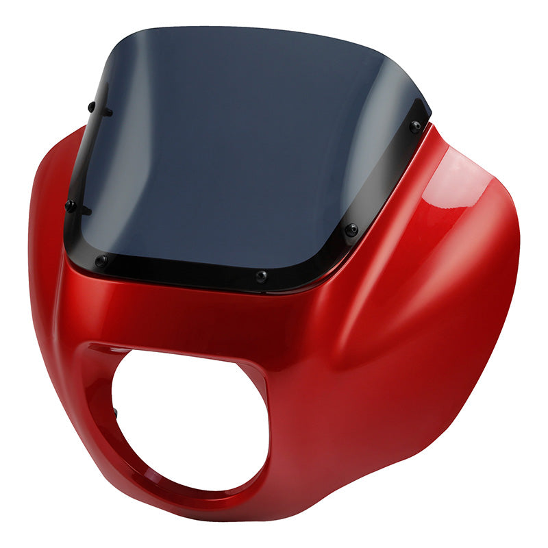 HR3 Wicked Red Headlight Fairing & Windshield Fit For Harley Softail FXBB FXLR 2018-2022