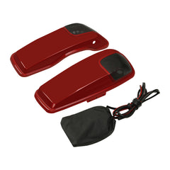 HR3 Wicked Red CVO Saddlebag Lids With 5" x 7" Speaker Cutouts For Harley Touring Models 2014-2023
