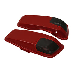 HR3 Wicked Red CVO Saddlebag Lids With 5" x 7" Speaker Cutouts For Harley Touring Models 2014-2023