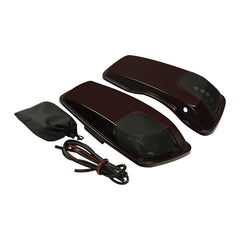 HR3 Twisted Cherry CVO Saddlebag Lids With 5" x 7" Speaker Cutouts For Harley Touring Models 2014-2023