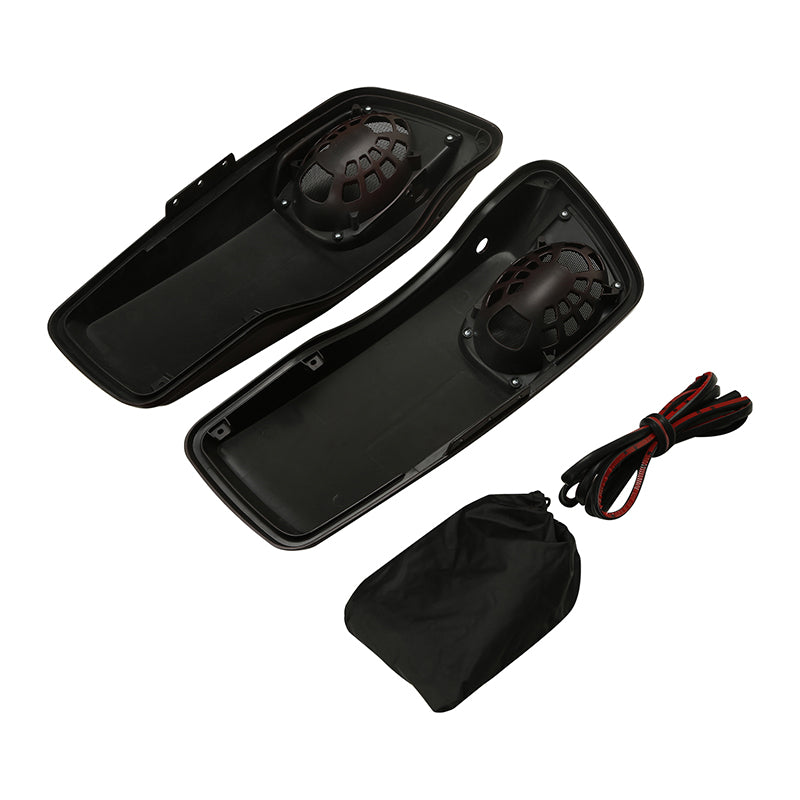 HR3 Twisted Cherry CVO Saddlebag Lids With 5" x 7" Speaker Cutouts For Harley Touring Models 2014-2023