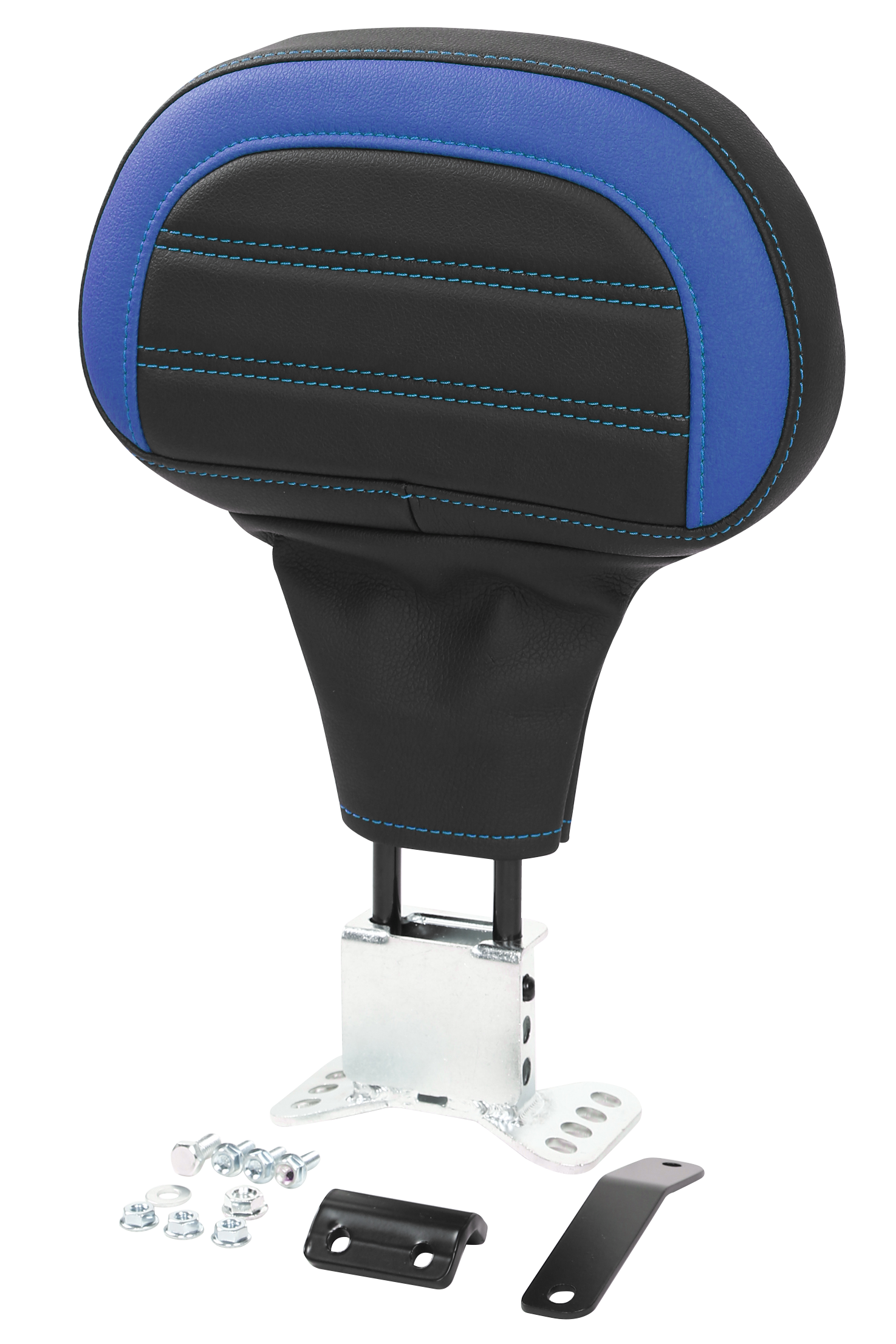 C.C. RIDER Touring Seat Driver Passenger Seat With Backrest For Harley CVO Road Glide Electra Glide Street Glide Road King, Blue, 2014-2023