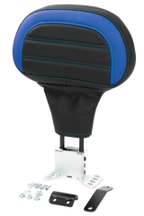 C.C. RIDER Touring Seat Driver Passenger Seat With Backrest For Harley CVO Road Glide Electra Glide Street Glide Road King, Blue, 2014-2023