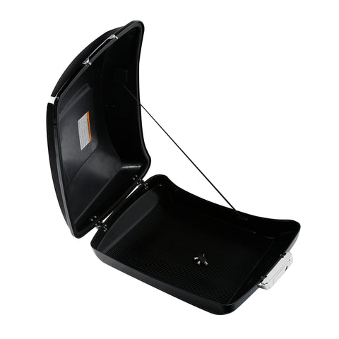 HR3 Mako Shark Fade 5.5" Razor Style Touring Trunk Luggage For Harley Touring 2014-2024