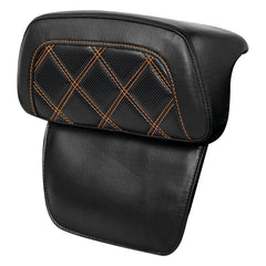 C.C. RIDER Razor Chopped Pack Trunk Backrest Passenger Backrest Pad Lattice Sititching For Harley Touring CVO Road Glide Street Glide Road King, 2014-2025