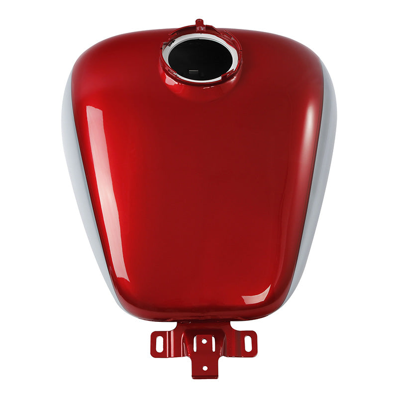 HR3 Wicked Red / Barracuda Silver Gas Tank For 2008-2023 Harley Touring Models