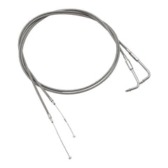 Custom Chrome 160cm Stainless Throttle Cable Wire Set Fit For Harley Touring FLST FXST 1996-10