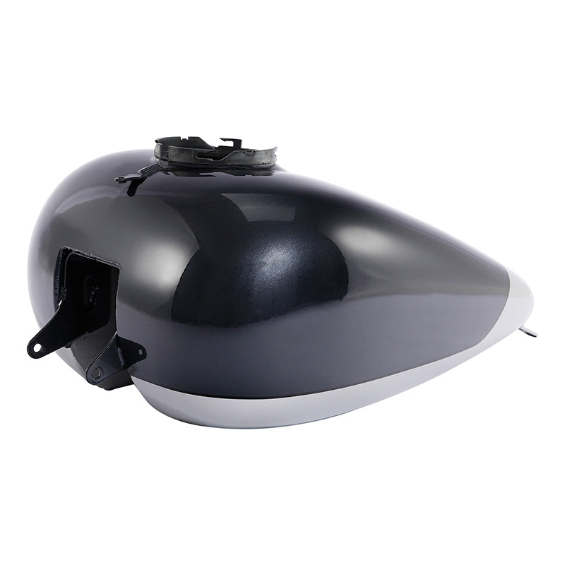 HR3 Charred Steel & Lightning Silver Fuel Gas Tank For 2008-2023 Harley Touring Models