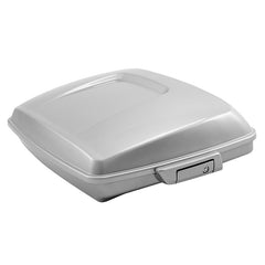 HR3 Charred Steel & Lightning Silver 5.5" Razor Style Touring Trunk Luggage For 14-24 Harley Touring